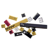 138 Keys Rainbow Keycaps Side Transparent, Oem Profile Pbt Pc Five-Sided Therm