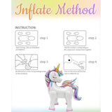 22Pc Unicorn Balloons & Happy Birthday Banner Large Foil Star Baby Shower Decor