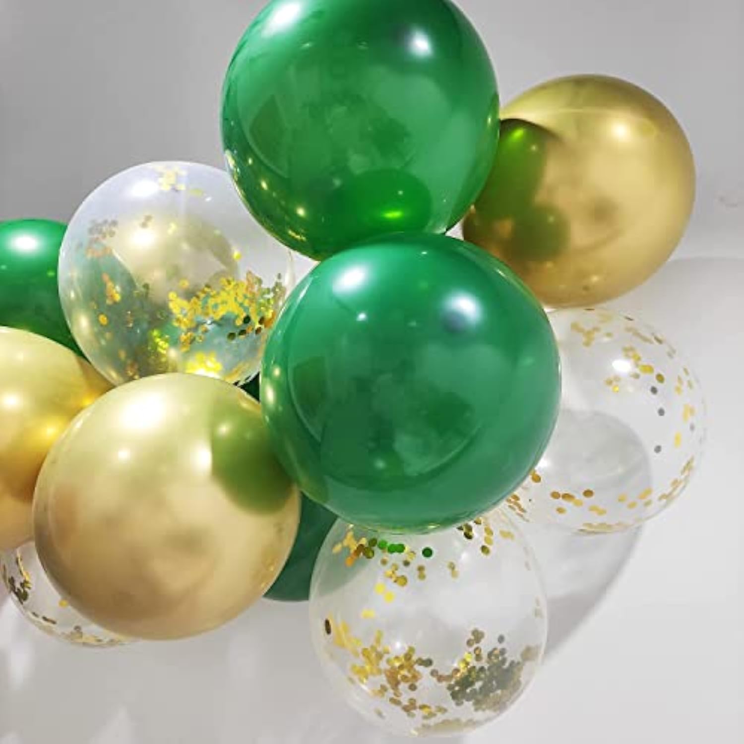 Green & Gold Graduation Decor – Balloons and Party Supplies for USF 2025, Birthday, St. Patrick's