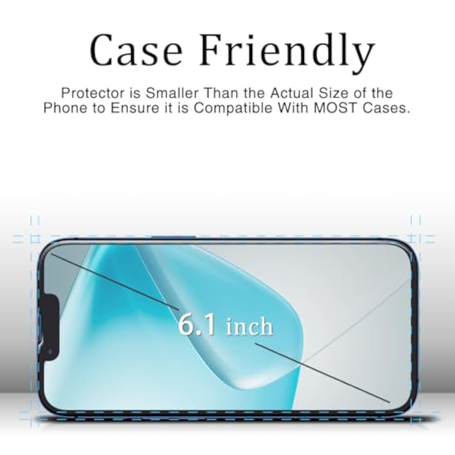 2 Pack Screen Protector Designed For Iphone 13, Iphone 13 Pro 6.1-Inch Tempered Glass Flim, Anti-Scratch, Bubble Free, Case Friendly