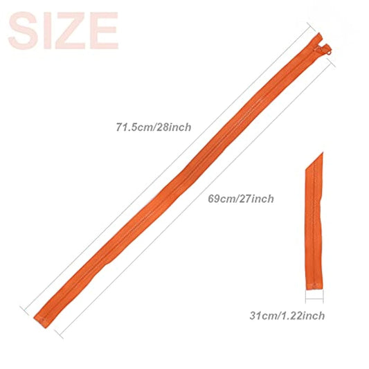 10Pcs 28 Inch Vislon Sport Separating Zipper For Sewing Coats Jacket Z