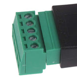 2 Pack Usb Terminal Block Adapter Usb2.0 Type A Male Female Plug To 5 Pin Conn