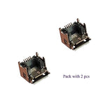 [2pcs Pack] for Charge 3 Bluetooth Speaker Replacement Charging Port Dock Connector for JBL Charge 3 Bluetooth Speaker GSP1029102A (Not fit for JBL