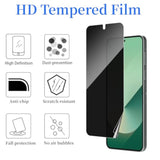 [2 Set] Compatible With Samsung Galaxy Z Flip 7 Privacy Screen Protector, 2 Pack Internal Anti-Spy Film + 2 Pack Outer Privacy Tempered Glass Screen Protector, Anti-Spy, Anti-Scratch, Case Friendly