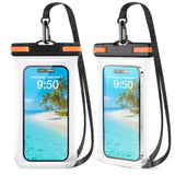 2 Pack Waterproof Phone Pouch [3D Seamless Clear Soft Edges], Waterproof Case For Iphone 15 14 13 Pro Max Plus Galaxy S24 S23 Pixel Up To 7.2" - Ipx8 Dry Bag Beach Cruise Vacation Essentials