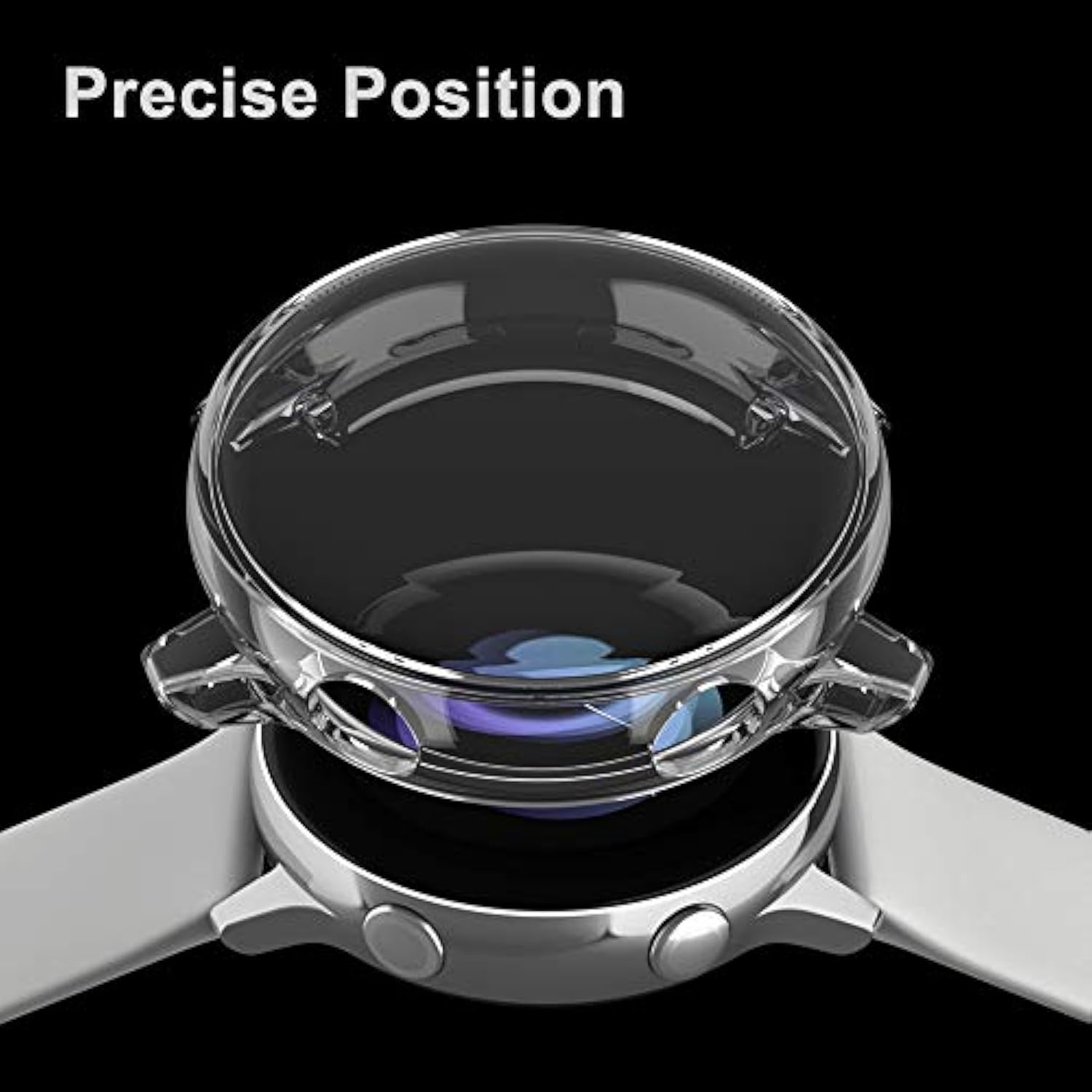 3 Pack Case Compatible With Samsung Galaxy Watch Active Screen Protector 40Mm, Tpu Slim Plated Scractch-Resist Case All Around Protective Bumper Shell Cover, Black/Clear/Gold