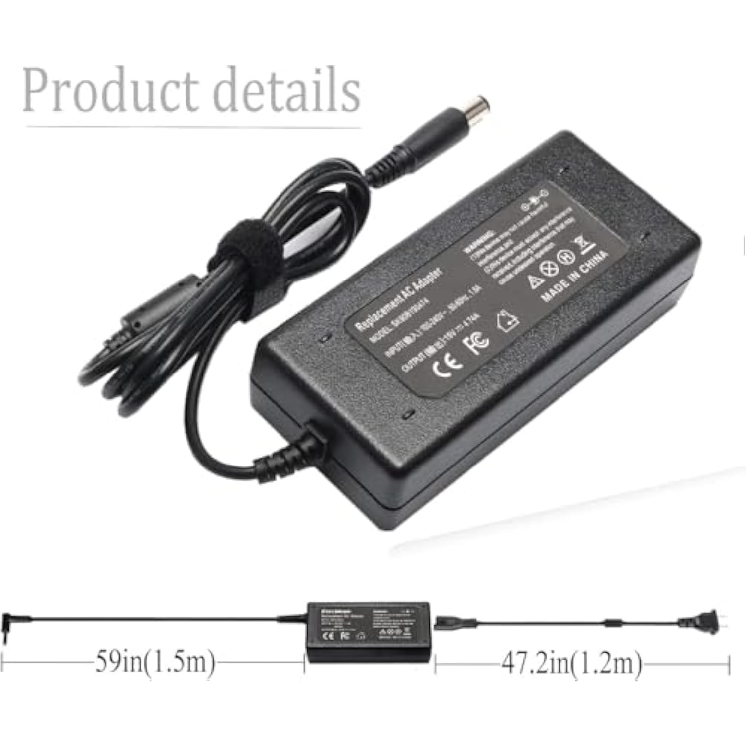 19V Adapter For Hp Ultraslim Docking Station Power Cord Supply 2013 Us D9Y32Aa