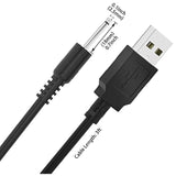 Usb Dc Charger,Rechargeable Dc Charger Cord,Replacement Dc Charging Cable,2.5M