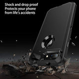 For Iphone 8 Plus/7 Plus Case, Belt-Clip Holster Case, Built-In Screen Protector,Shockproof 3-Layer Full Body Protection Rugged Heavy Duty Hard Cover For Iphone 8+/7+ 5.5 Inch,Black