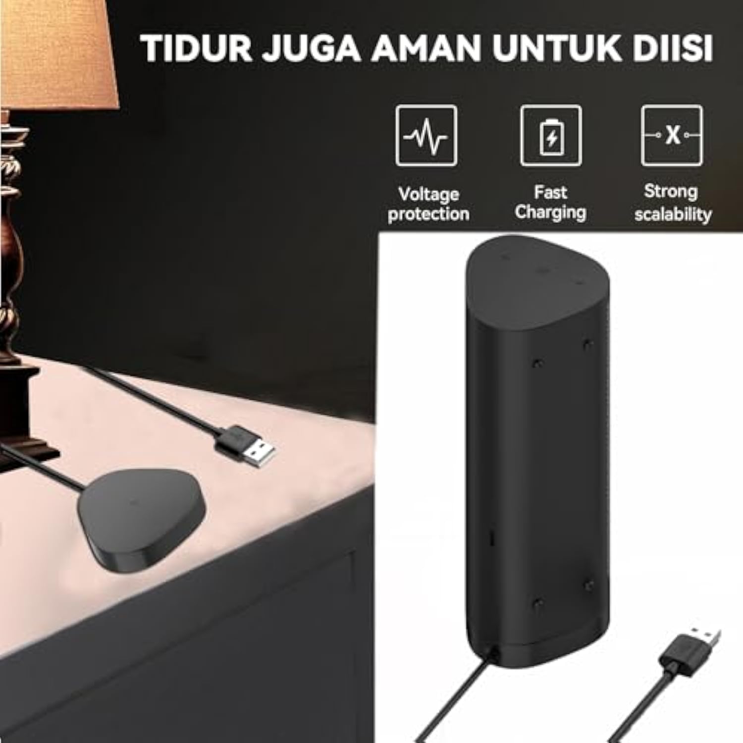 Compatible With Sonos Roam/Sonos Roam Sl Charger Charging Dock, Charging Cradle Dock Base For Sonos Roam Bluetooth Speaker (Black)