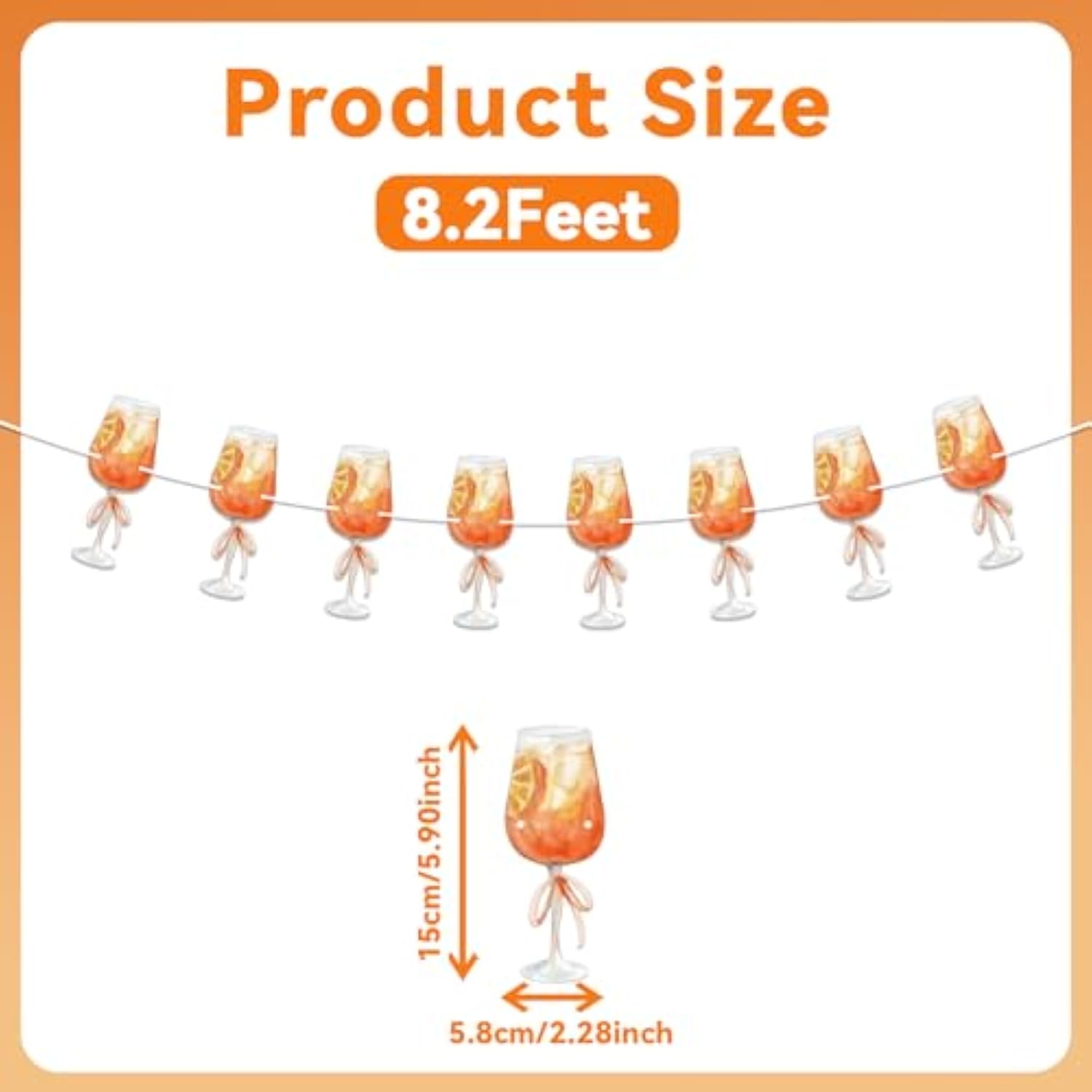 Aperol Spritz Garland, Spritz Birthday Banner, Spritz Bachelorette Party Decorations, Love At First Spritz Bachelorette Party Decorations