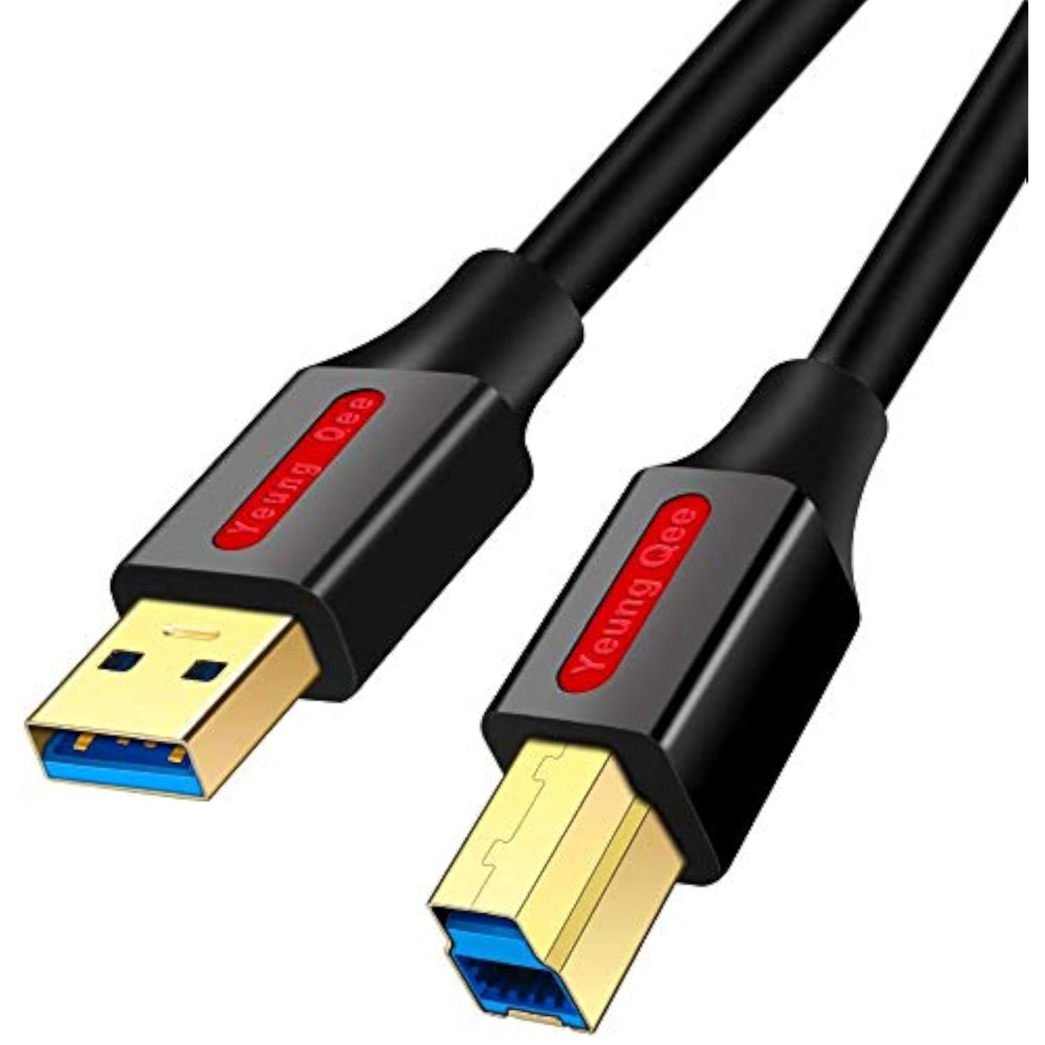Usb 3.0 Cable A Male To B Male 20 Ft,Superspeed Usb 3.0 Type A To B Male Cable Compatible With Printers,Docking Station,External Hard Drivers,Scanner,Usb Hub And More Devices (20Ft/6M)