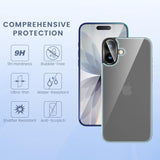 For Iphone 17 Screen Protector (6.3 Inches), Iphone 17 Back Screen Protector And Front Screen Protector With Camera Protector [2+2+2 Pack], 9H Hardness
