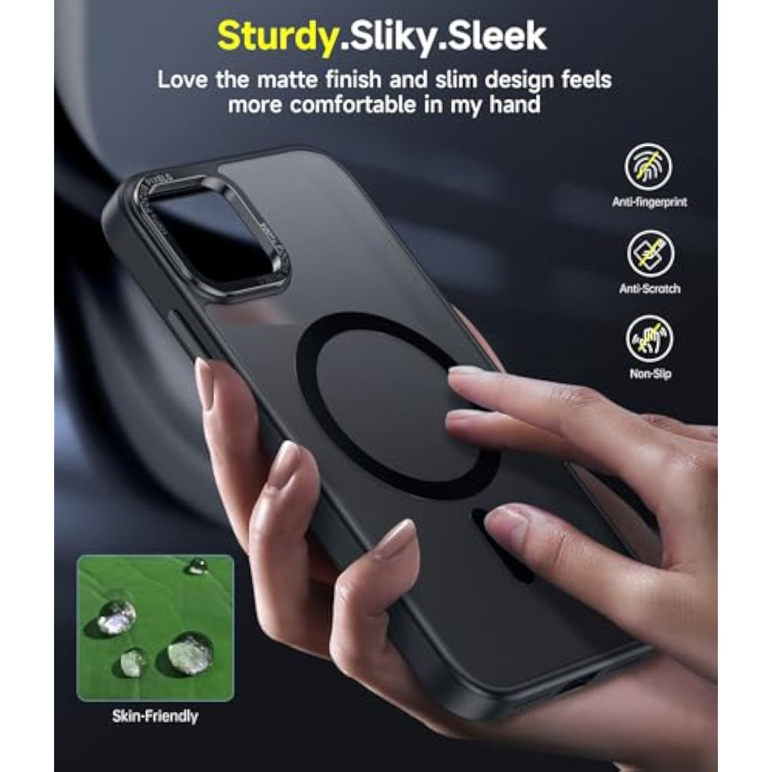 For Iphone-11-Pro-Max Cases Compatible With Magsafe[ Screen Protector X2 + Camera Cover X2] Magnetic Iphone11 Promax Phone Case Military Grade Protective Cover For I Phone 11Pro Max, Matte Black