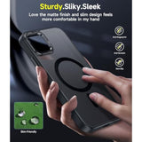 For Iphone-11-Pro-Max Cases Compatible With Magsafe[ Screen Protector X2 + Camera Cover X2] Magnetic Iphone11 Promax Phone Case Military Grade Protective Cover For I Phone 11Pro Max, Matte Black