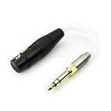 3.5Mm 1/8" Trs Male & 6.3Mm 1/4" Adapter To 4-Pin Xlr Balanced Female Headphone Audio Adapter Cable