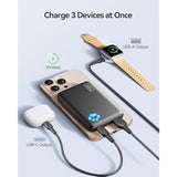 For Portable Charger, Slim Qi2 Certified 10000Mah 30W Magnetic Power Bank, Usb C In&Out Wireless Battery Pack Phone Charger, Only For Iphone 16/15/14/13/12 Series