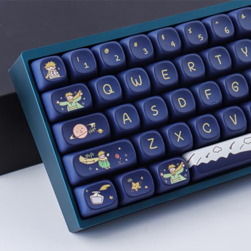 Pbt Keycaps 148 Keys Custom Little Prince Keycap Set Cute Moa Profile Keycaps Dye-Sublimation For Cherry Gateron Mx Swithes 60% Mechanical Keyboards