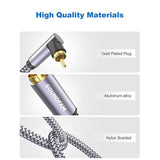 90 Degree Rca Cable Subwoofer Cable Right Angle Digital Coaxial Rca Cable Male