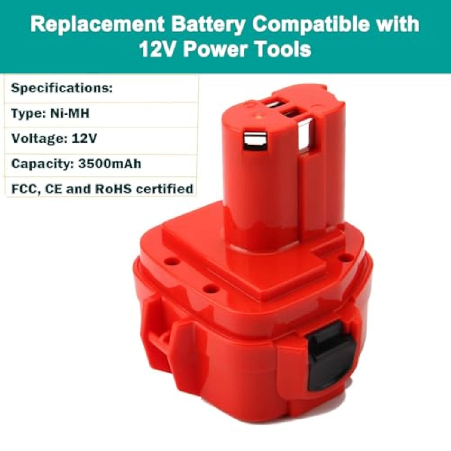 Upgraded 12V 3.5Ah Ni-MH Replacement Battery Compatible with PA12 Series