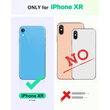 TUCCH Case Wallet for iPhone XR, Kickstand RFID Blocking Credit Card Slot PU Leather Folio Phone Cover with Wireless Charging [Shockproof TPU Shell] Compatible with iPhone XR 6.1, Black