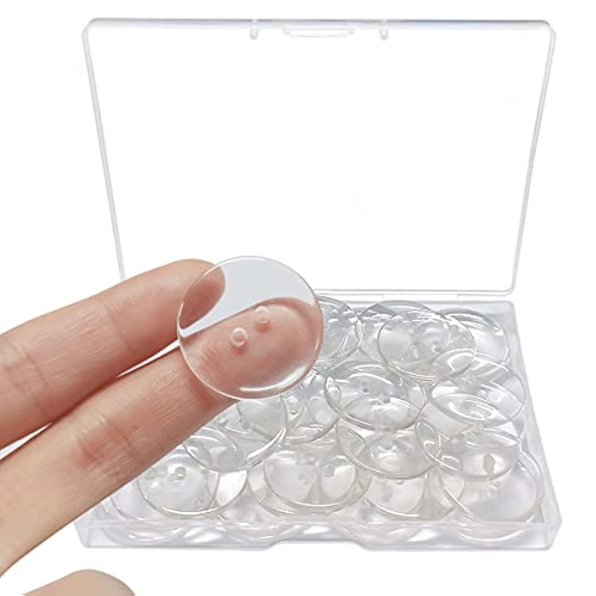 50Pcs Buttons 2 Hole, Resin Clear Buttons For Sewing And Diy Craft(1 I
