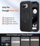 for Google Pixel 10A Case with Ring Holder Stand Kickstand, Dual Layer Shockproof Protective Cover with Screen Protector, Magnetic Accessory Friendly