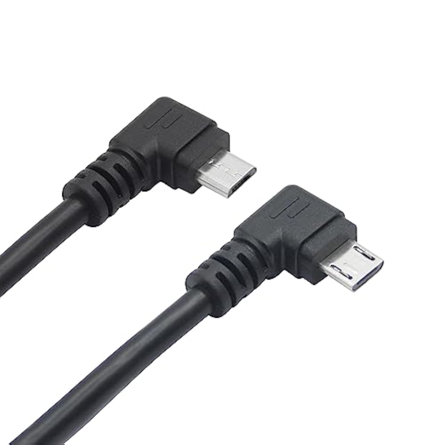 Short Micro Usb Extension Cable 25Cm/9Inch,Left & Right Angle 90 Degree Micro