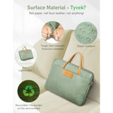 15-16 Inch Shockproof Laptop Sleeve With Handle, Computer Bag For Macbook Pro 16 M4/M3/M2/M1 Pro/Max, Macbook Air 15 M4/M3/M2, 15.6 Inch Chromebook, 16 Inch Tuf Gaming, Inspiron 16, Spruce