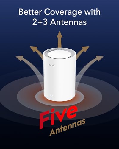 Ax3000 Wi-Fi 6 2.5G Mesh System, Covers Up To 1000 Sq.Ft, Replaces Wireless Router And Extender, Supports Ethernet Backhaul, Ideal For 2.5G Network, M3000 1-Pack