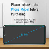 [3 Pack] Screen Protector For Samsung Galaxy A32 5G, M12 Tempered Glass, Bubbles Free, Case Friendly, Anti-Scratch, Easy To Install, 9H-Hardness
