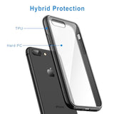 JETech Black Case for iPhone 8 Plus and 7 Plus, Anti-Yellowing Shock Absorbing Bumper