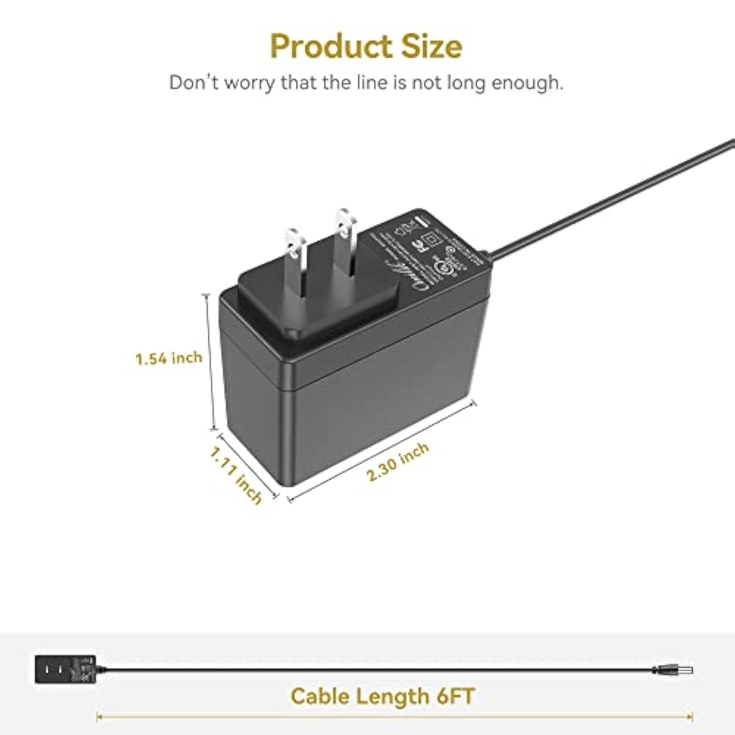 Ul Listed 6Ft Cable Replacement 12V Ac-Dc Adaptor Power Charger For Ryobi Lsdt120 Drill Driver 12V Ni-Cd Bpn1213