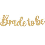 , Gold Glitter Bride To Be Banner - 10 Feet, No Diy | Gold Bride To Be Sign For Bachelorette Party Decorations | Bridal Shower Banner For Bridal Shower Decorations | Bride To Be Decorations