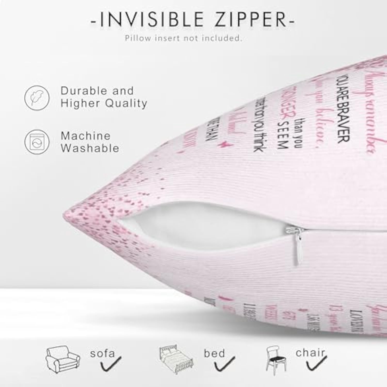 13 Year Old Girl Gifts Pillow Cover 18X18 Inch - 13Th Birthday Decorations/Gifts For Girls Pillowcase - Best Presents For 13 Year Old Girl Pillow Cover