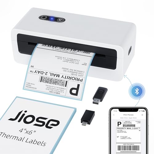 Shipping Label Printer - 4X6 Desktop Thermal Label Printer For Small Business - Compatible With Macos Windows