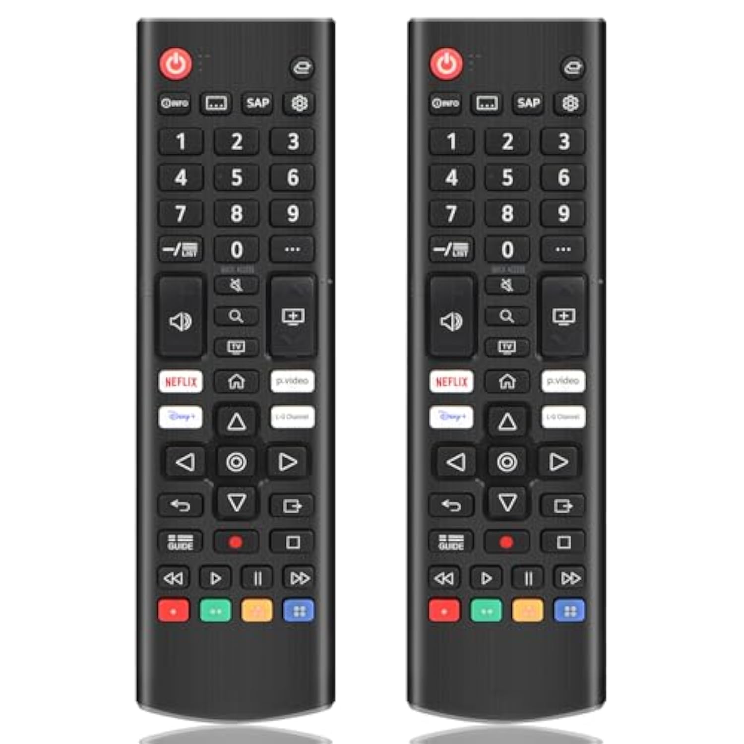 ?Pack Of 2? 2022 New Remote Control For Lg-Smart-Tv, Compatible For Lg Uhd Oled Qned Nanocell 4K 8K Smart Tv With Netflix, Prime Video, Disney Plus, L-G Channels Button