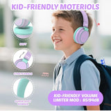 Headphone Kids Wired Volume Limited 85/110Db Over Ear Foldable With Shareport
