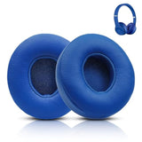 Replacement Ear Pads For Beats Solo 3 Wireless Headphones & Beats Solo2 Headphones, Soft Protein Leather, Increase Thickness (Blue)