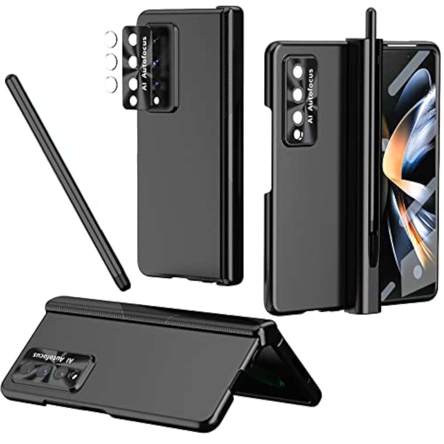 Transparent Case for Samsung Galaxy Z Fold 4 Hinge Protection