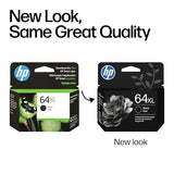 64Xl Black High-Yield Ink Cartridge | Works With Envy Inspire 7250E, 7950E; Envy Photo 6200, 7100, 7200, 7800, 7900; Tango Series | Eligible For Instant Ink | N9J92An