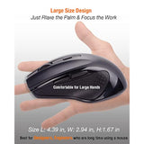 Usb-C Wired, Large Size, Ergonomic, Gaming And Office Mouse With 6 Buttons, 4 Level Dpi, Page Down/Up Buttons For Macbook Pro, Ipad Pro & Laptops, Computer (Black)