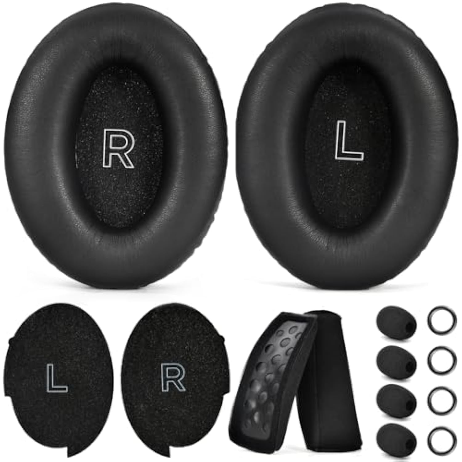 A30 Mixed Mod Kit Replacement Ear Pads Ear Cushions Compatible With Bose A30 Aviation Headset, Noise Isolation Memory Foam, Including Foam Filter Inserts, 4 Pcs Mic Covers