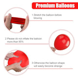 Poker Balloons, Casino Theme Party Balloons, 12 Inches 50 Pcs Red Black And White Balloons Poker Card Latex Balloon For Casino Night Poker Las Vegas Game Night Casino Party Decor