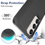 For Samsung Galaxy S25 Plus Case: Dual Layer Protective Heavy Duty Cell Phone Cover Shockproof Rugged With Screen Protector - Military Protection Bumper Tough - Samsung Galaxy S25+ Plus 2025, Black