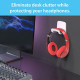 Headphone Holder – Hanger Won’T Damage Your Wall With Screws Or Permanent Adhe