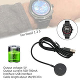 Charger Dock For Q Gen 1 Gen 2 Gen 2 Wander Gen 2 Gen 3 Gen 3 , Usb Charging Cable Smartwatch Accessories (Black)