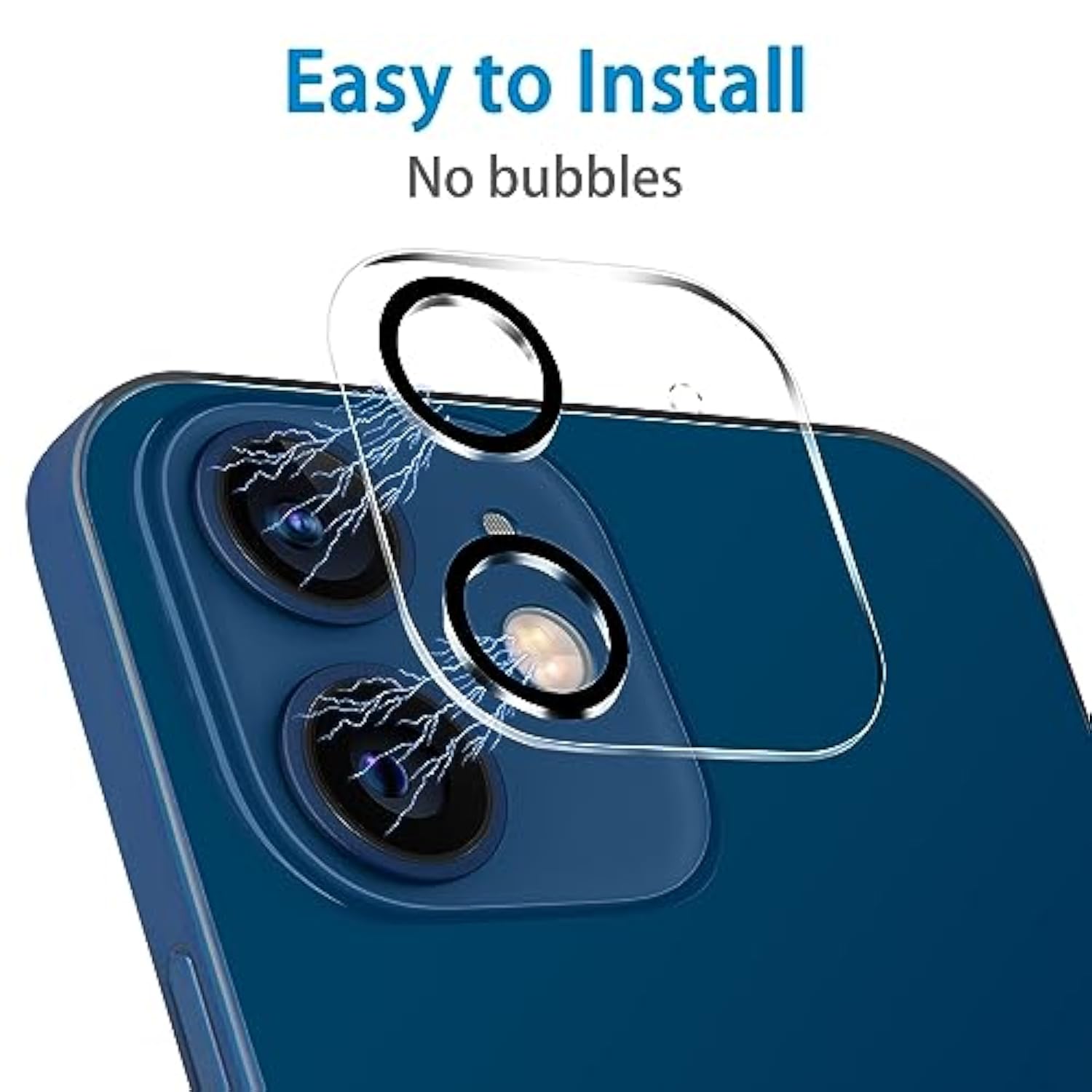 iPhone 12 6.1" Camera Lens Protector 3-Pack Tempered Glass 9H Anti-Scratch