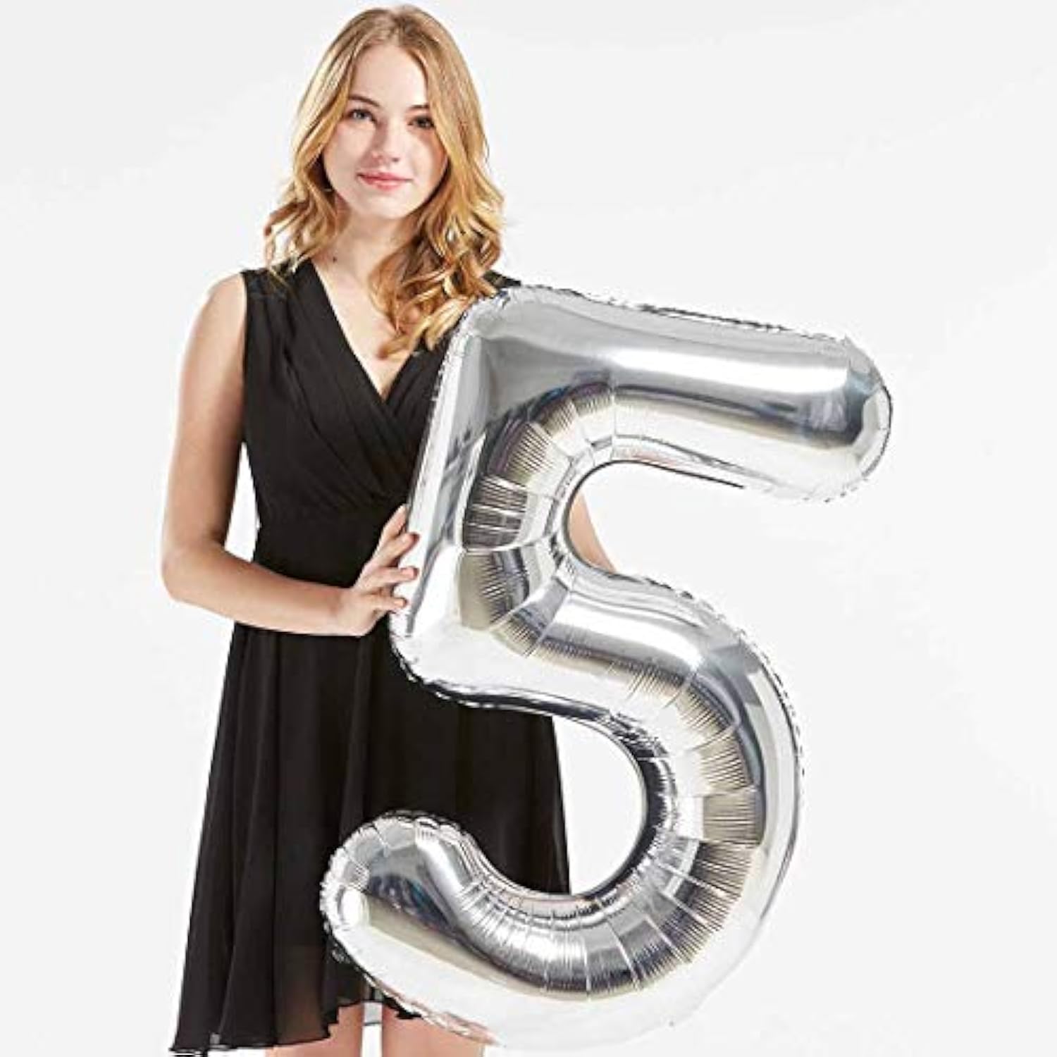 40Inch Silver Foil 85 Helium Jumbo Digital Number Balloons, 85Th Birth