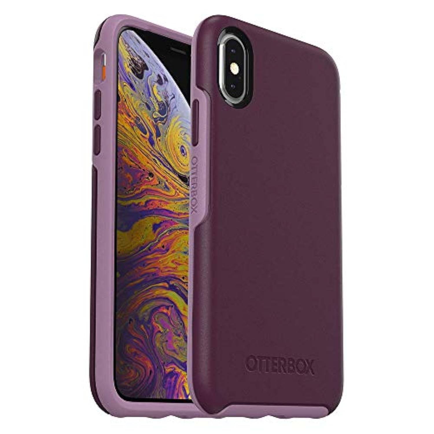 OtterBox SYMMETRY SERIES Case for iPhone Xs Max - Retail Packaging - TONIC VIOLET (WINTER BLOOM/LAVENDER MIST)